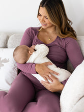 Load image into Gallery viewer, Jane Nursing Pajama Set | Burgundy Plum