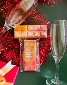 holiday wax melts, wax melts, mimosas